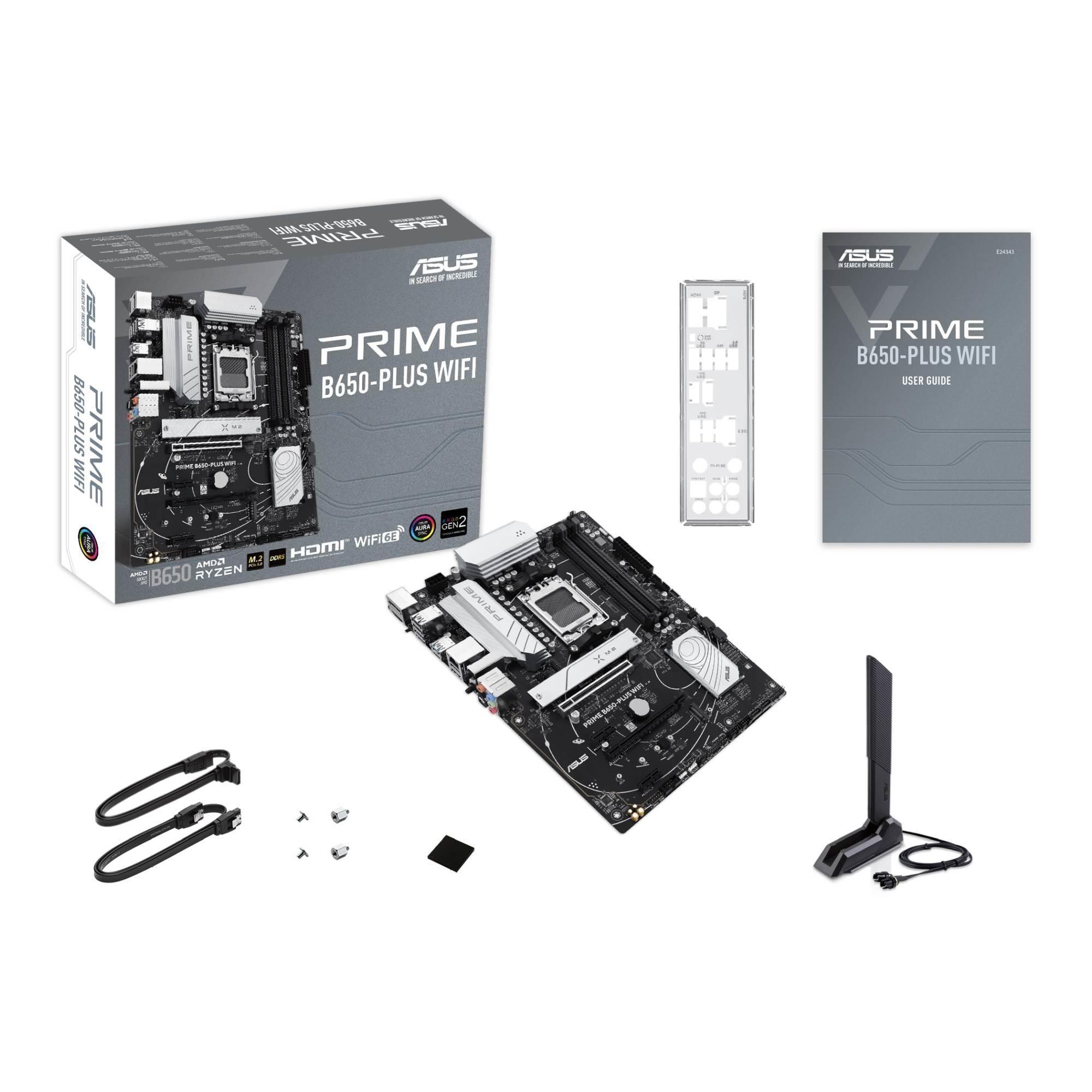 Płyta Asus PRIME B650-PLUS WIFI /AMD B650/DDR5/SATA3/M.2/USB3.1/WiFi/BT/PCIe4.0/AM5/ATX — zdjęcie 5