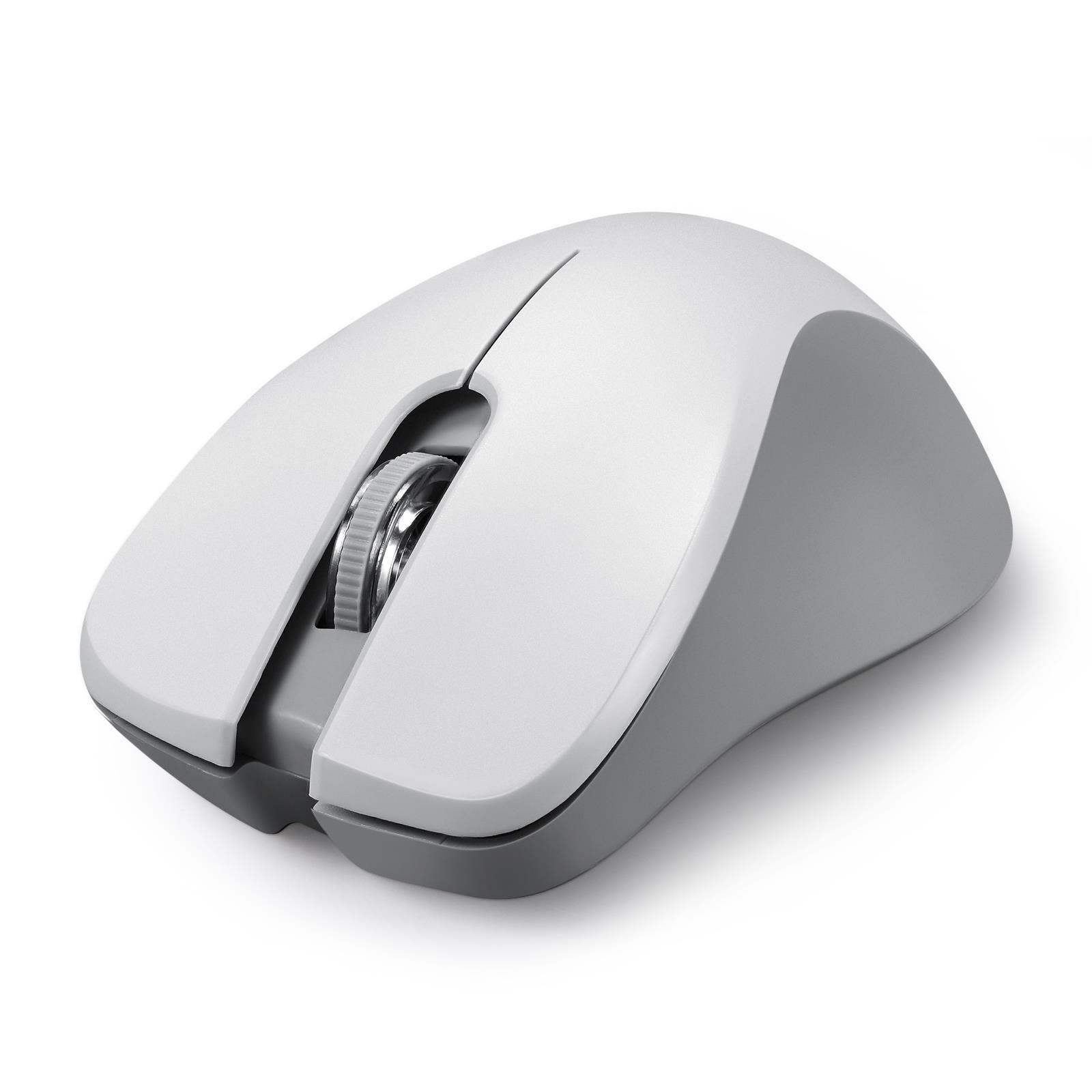 Mysz bezprzewodowa Perixx PERIMICE-621 optyczna 1600dpi 2.4 GHz, szara, silent, cicha, bezklikowa — zdjęcie 2