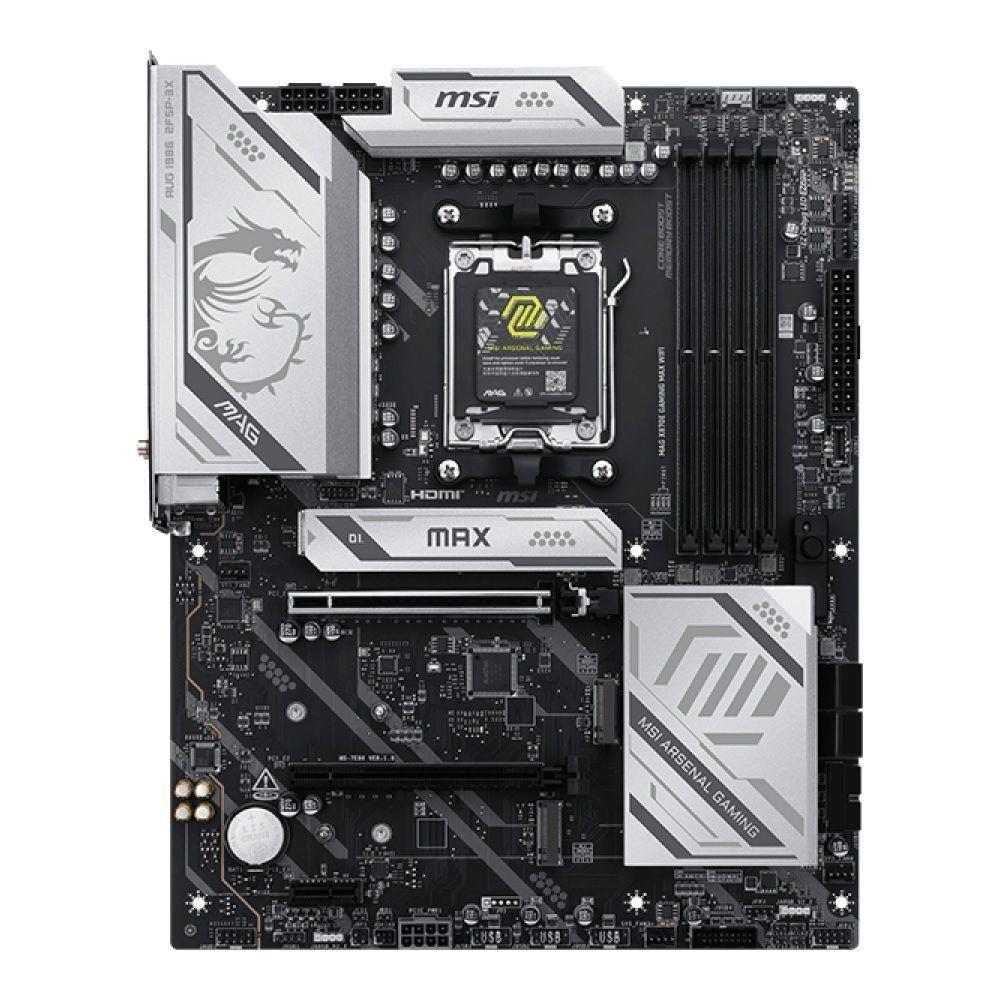Płyta MSI MAG X870E GAMING MAX WIFI /AMD X870/DDR5/SATA3/M.2/USB4/WiFi/BT/PCIe5.0/AM5/ATX — zdjęcie 1