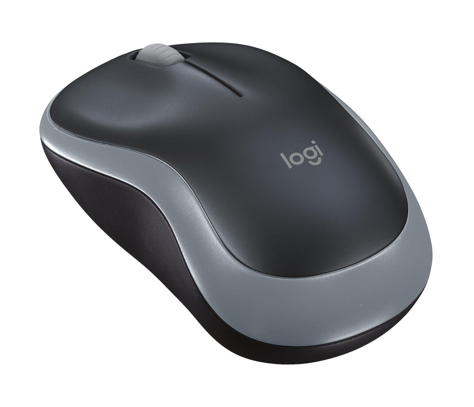 Mysz bezprzewodowa Logitech M185 optyczna czarno-szara — zdjęcie 2