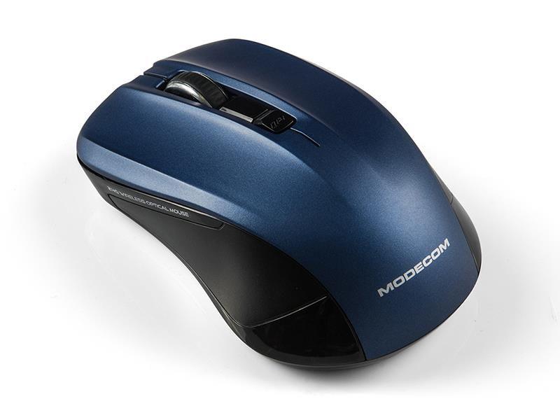 Mysz bezprzewodowa Modecom WM9.1 optyczna czarno-niebieska — zdjęcie 1