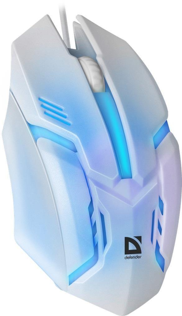 Mysz przewodowa Defender CYBER MB-560L 1200dpi 3P biała — zdjęcie 11