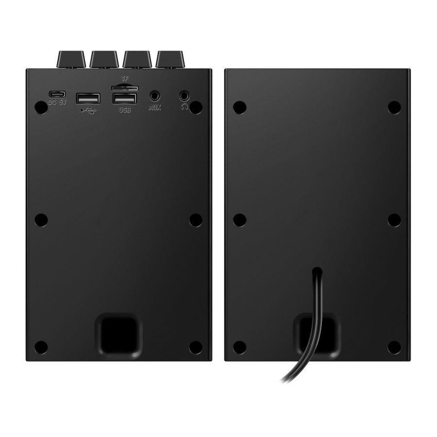 Głośniki Defender FUTURO 2.0 20W Bluetooth USB podświetlenie RGB MP3 — zdjęcie 9
