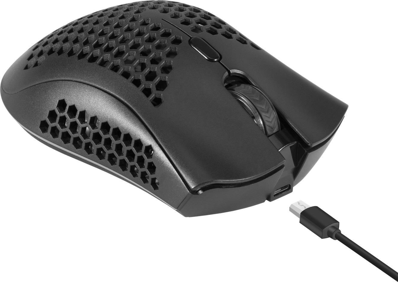 Mysz bezprzewodowa Defender WARLOCK GM-709L optyczna 2400dpi czarna RGB AKUMULATOR 8 przycisków Gaming — zdjęcie 5