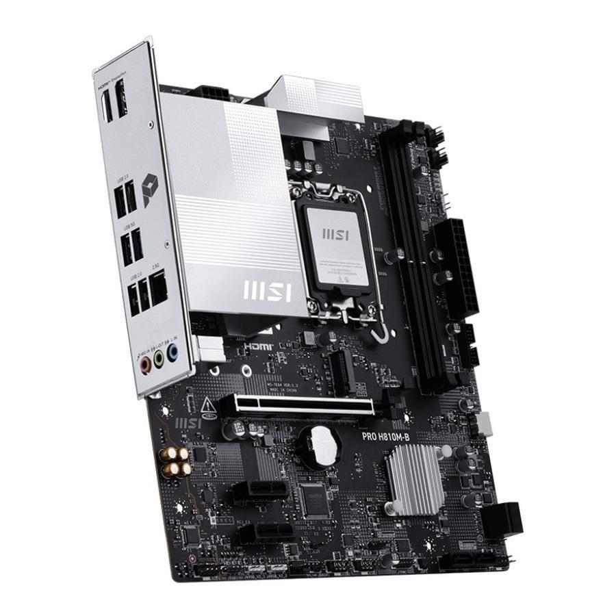 Płyta MSI PRO H810M-B /H810/DDR5/SATA3/M.2/USB3.1/PCIe5.0/s.1851/M-ATX — zdjęcie 3