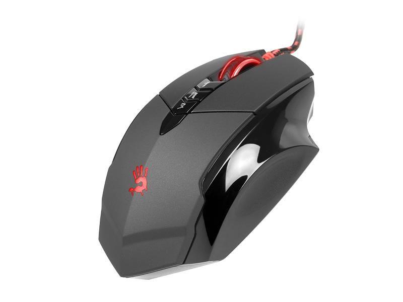 Mysz przewodowa A4Tech Bloody V7m V-Track USB Holeless Aluminiowe czarna — zdjęcie 3