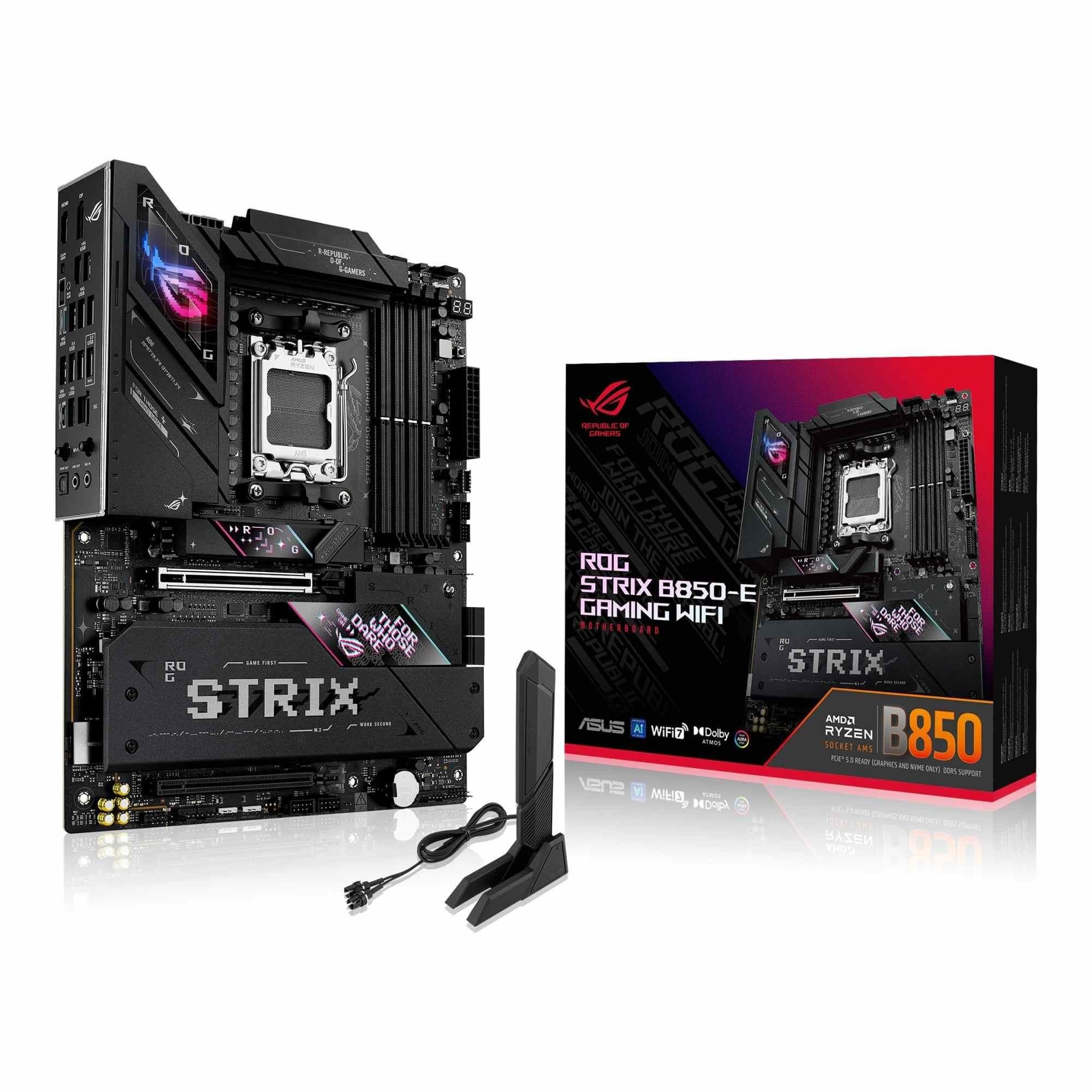 Płyta Asus ROG STRIX B850-E GAMING WIFI /AMD B850/DDR5/SATA3/M.2/USB4/PCIe5.0/AM5/ATX — zdjęcie 5
