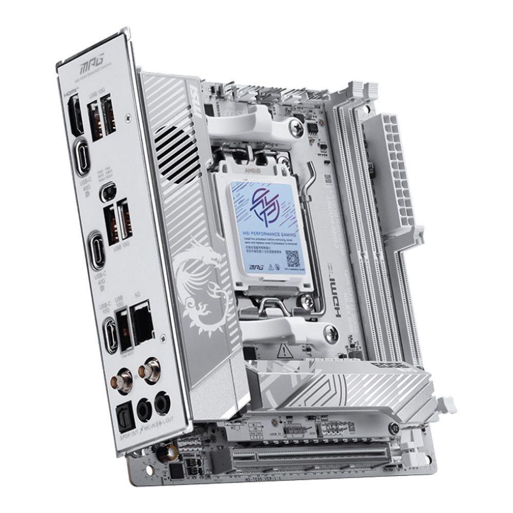 Płyta MSI MPG X870I EDGE TI EVO WIFI /AMD X870/DDR5/SATA3/M.2/USB4/WiFi/BT/PCIe5.0/AM5/Mini-ITX — zdjęcie 2