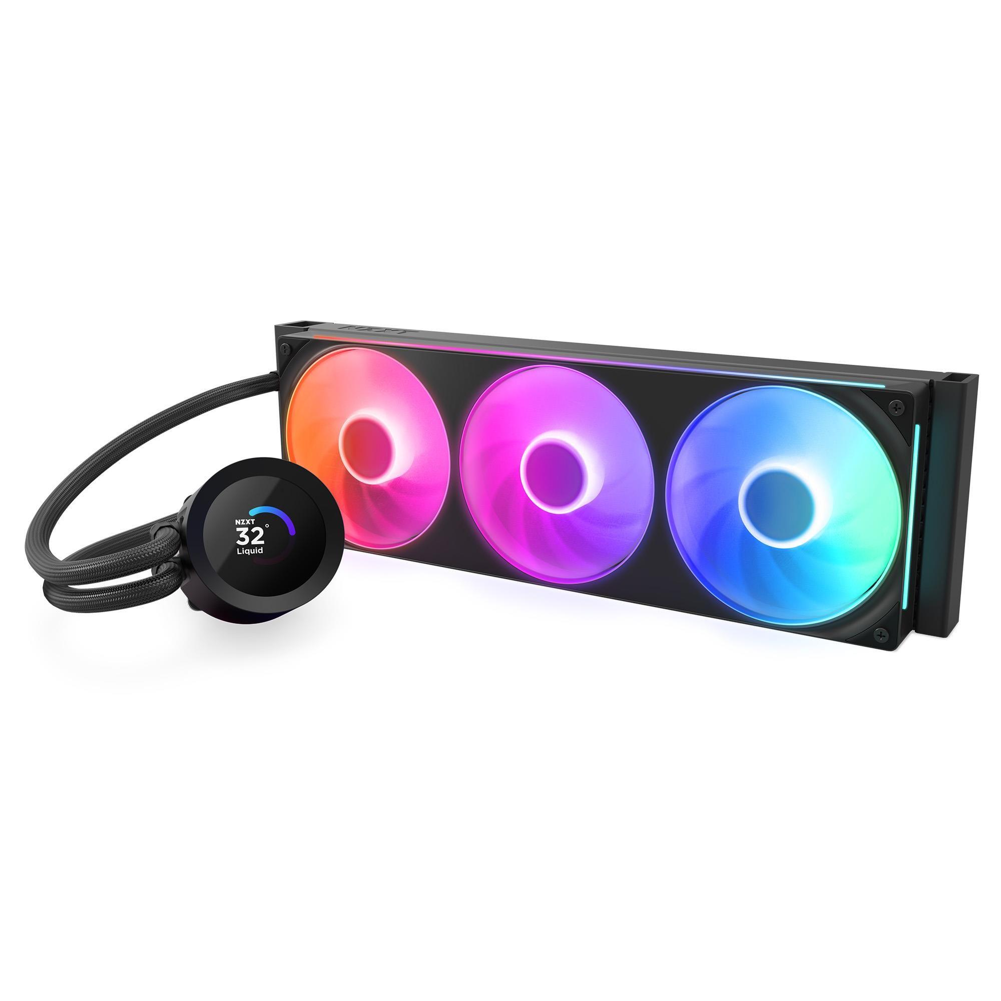 Chłodzenie wodne NZXT Kraken Plus 360 RGB LCD czarne — zdjęcie 3