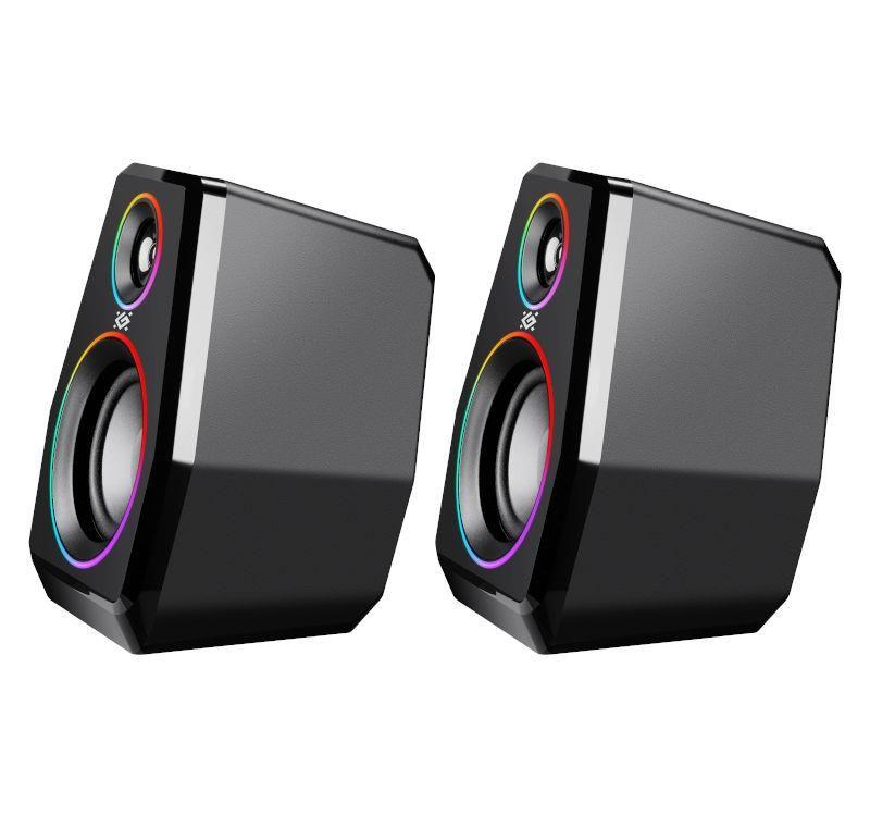 Głośniki Defender SOLAR 10 2.0 10W Bluetooth USB podświetlenie RGB — zdjęcie 8