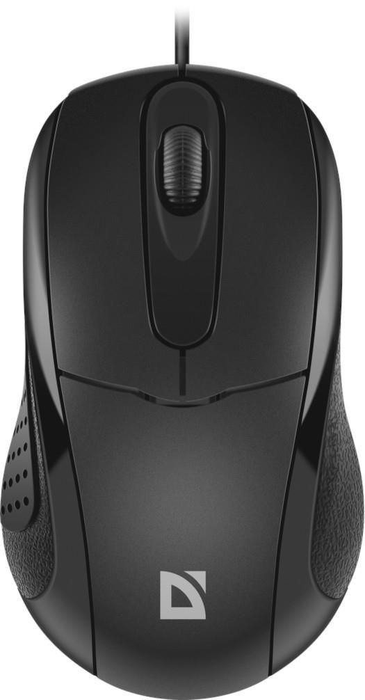 Mysz przewodowa Defender STANDARD MB-580 OPTICAL 1000dpi 3P czarna kabel 1.8 m — zdjęcie 1