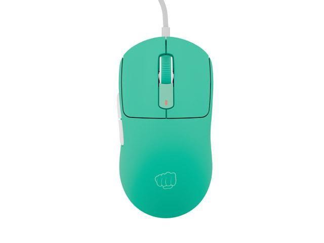 Mysz przewodowa Fury Tanto T4 RGB dla graczy 12000 DPI programowalna miętowa — zdjęcie 1