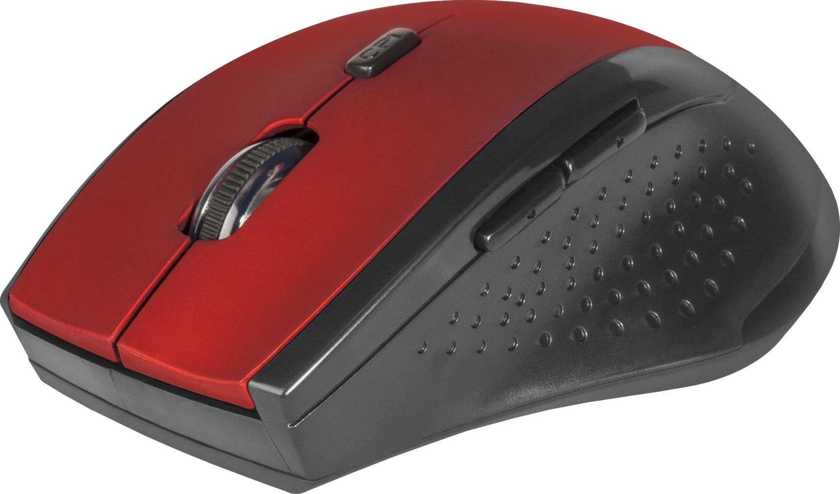 Mysz bezprzewodowa Defender ACCURA MM-365 optyczna 1600dpi 6P czerwona — zdjęcie 3