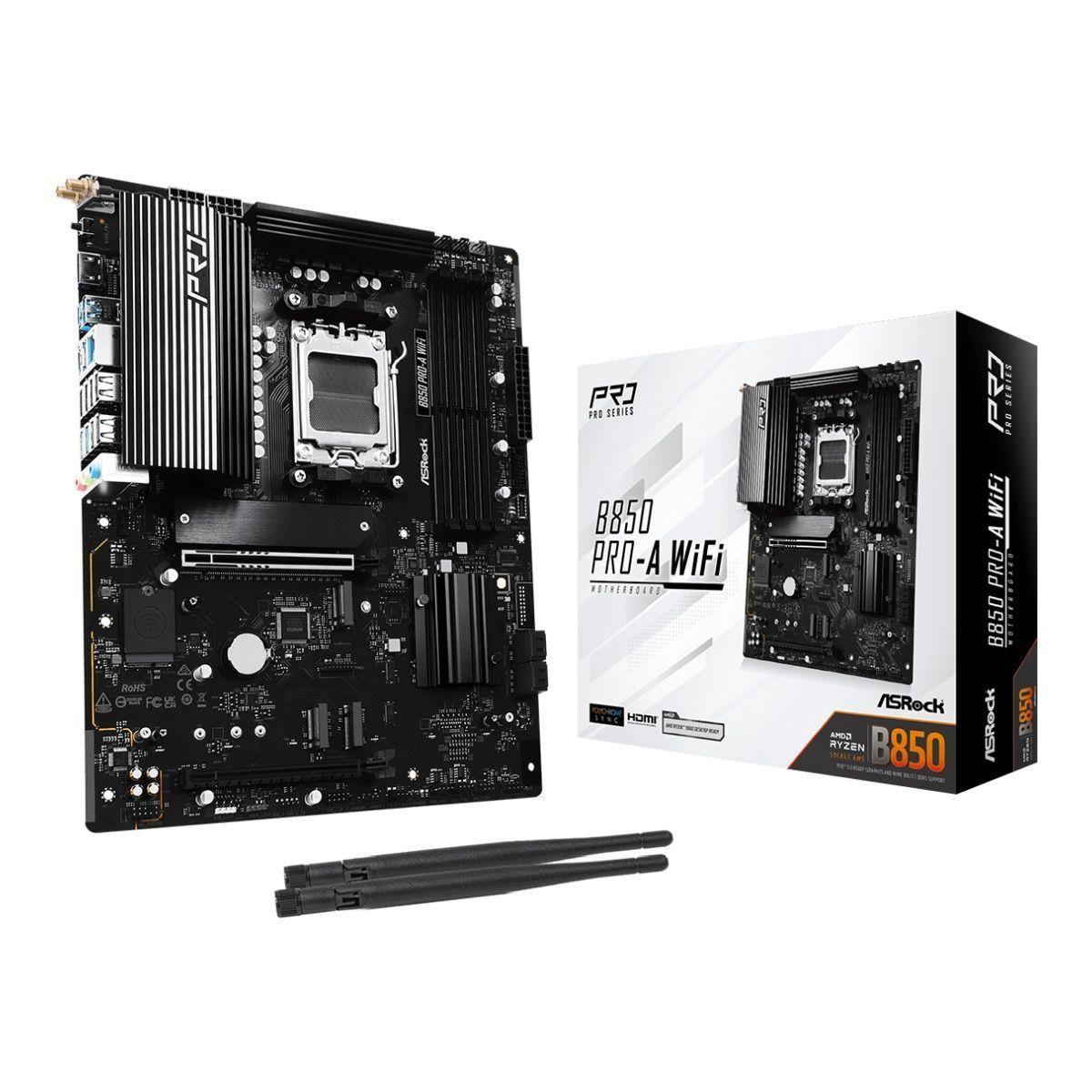 Płyta ASrock B850 Pro-A WiFi /AMD B850/DDR5/SATA3/M.2/USB3.2/WiFi/BT/PCIe5.0/AM5/ATX — zdjęcie 5