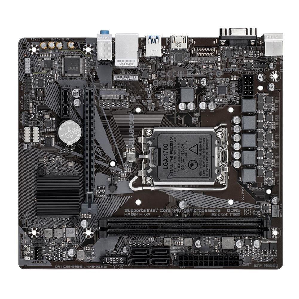 Płyta Gigabyte H610M H V2 (rev. 1.0) /H610/DDR5/SATA3/M.2/USB3.0/PCIe4.0/s.1700/mATX — zdjęcie 3