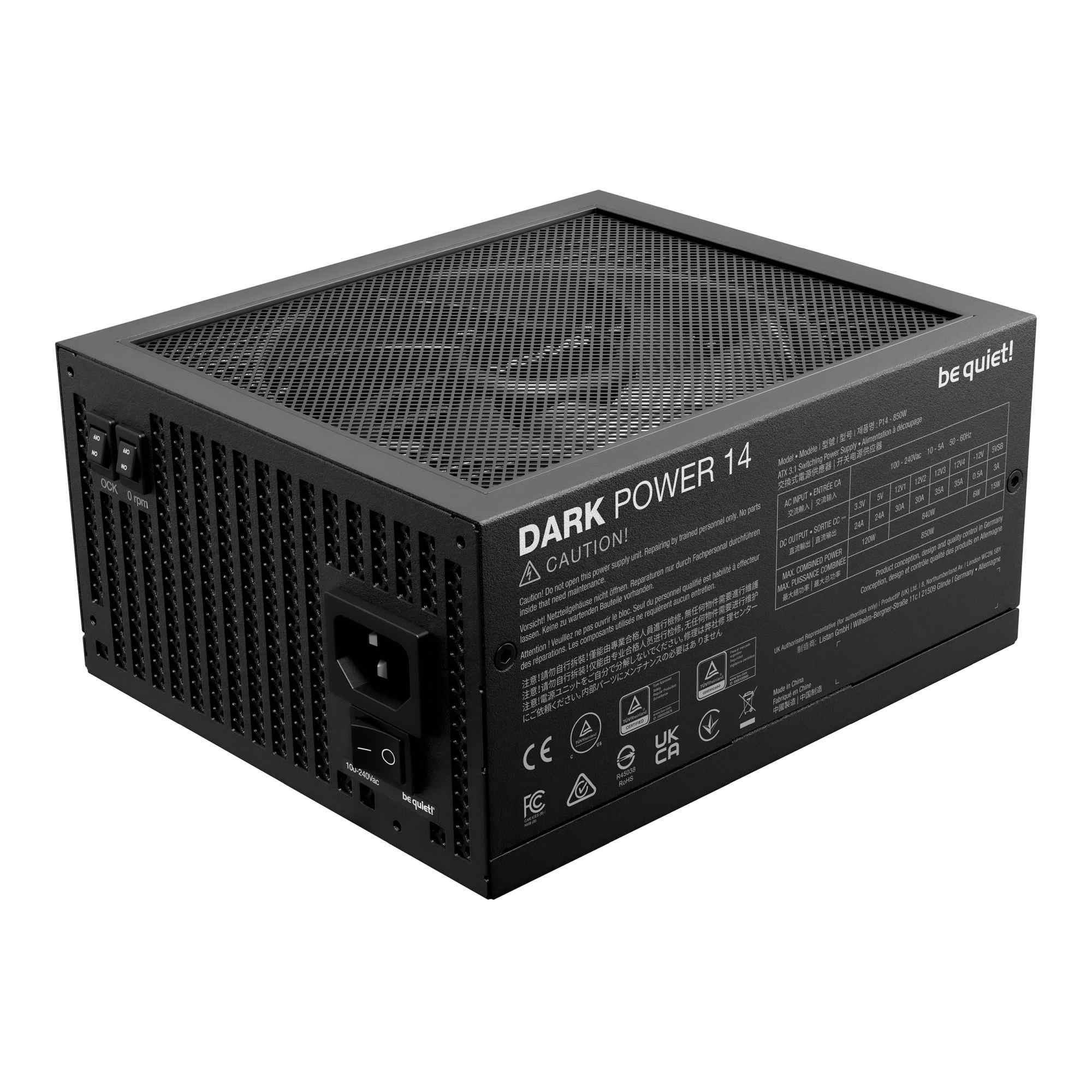 Zasilacz be quiet! Dark Power 14 850W 135mm 80+ Titanium — zdjęcie 3