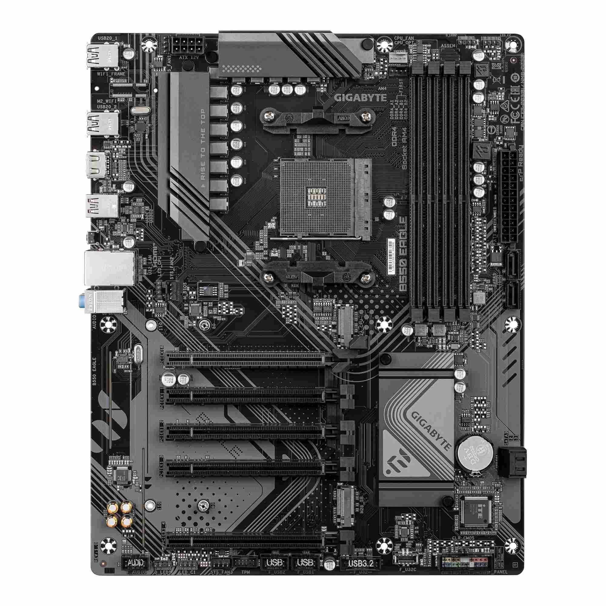 Płyta Gigabyte B550 EAGLE /AMD B550/DDR4/SATA3/M.2/USB3.1/PCIe4.0/AM4/ATX — zdjęcie 1