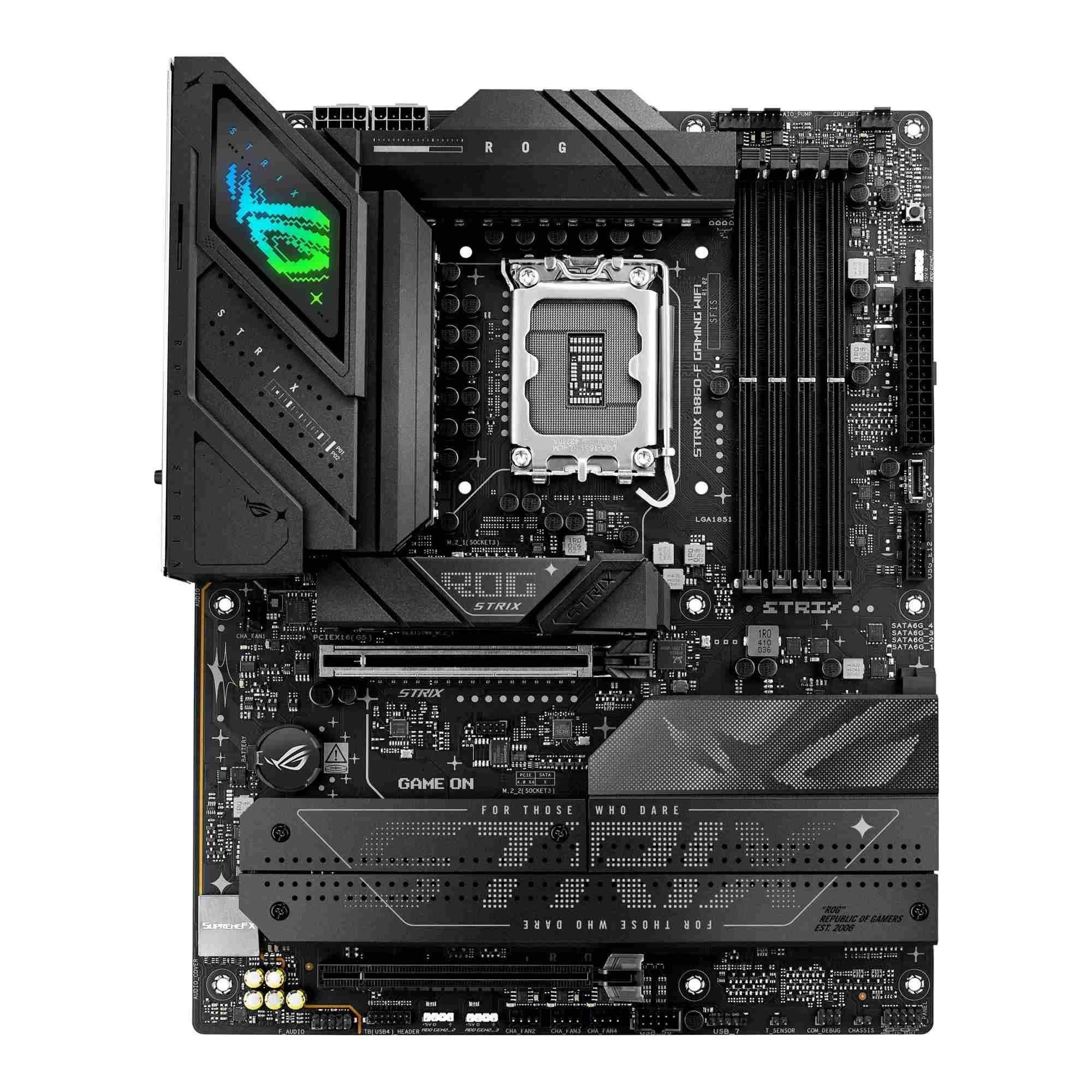 Płyta Asus ROG STRIX B860-F GAMING WIFI /B860/DDR5/SATA3/M.2/TB4/WiFi/BT/PCIe5.0/s.1851/ATX — zdjęcie 1