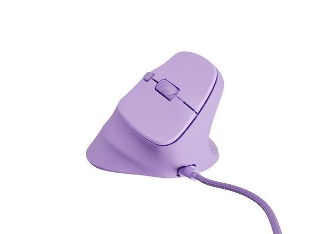 Mysz przewodowa Natec Crake 2 PRO 12800dpi wertykalna programowalna optyczna pure lavender — zdjęcie 2