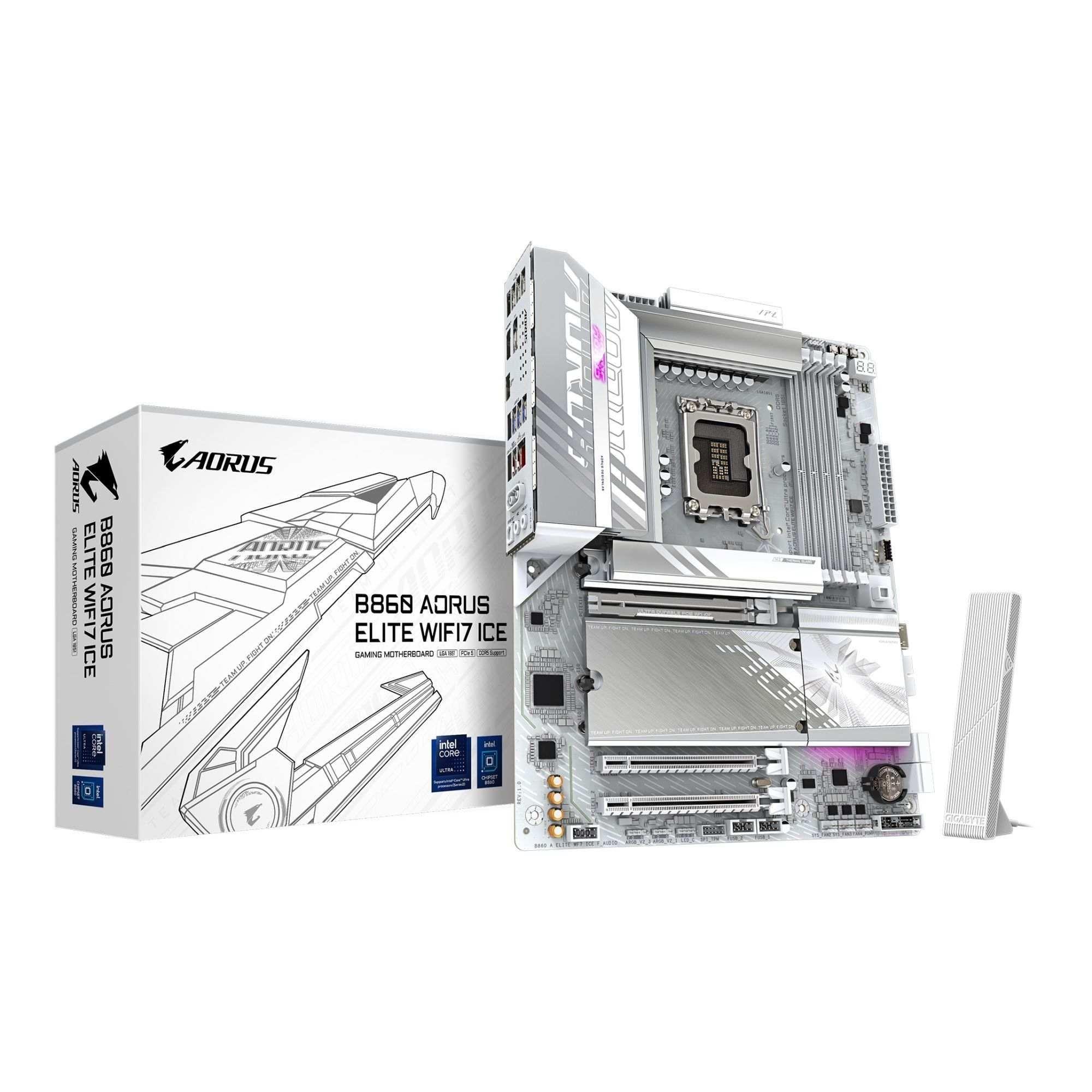 Płyta Gigabyte B860 A ELITE WF7 ICE /B860/DDR5/SATA3/M.2/USB4/WiFi/BT/PCIe5.0/s.1851/ATX — zdjęcie 5