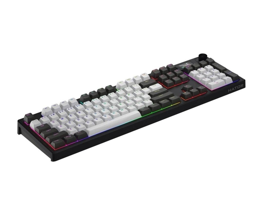 Klawiatura dla graczy Hator Skyfall 100 PRO bezprzewodowa mechaniczna szaro-czarna