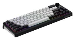Klawiatura dla graczy Hator Skyfall 65 MAG ULTIMA 8K bezprzewodowa biało-czarna