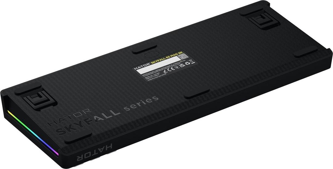 Klawiatura dla graczy Hator Skyfall 65 MAG ULTRA 8K magnetyczna czarno-czarna