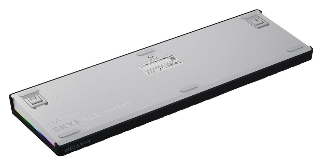 Klawiatura dla graczy Hator Skyfall 100 Wireless biało-czarna