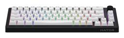 Klawiatura dla graczy Hator Skyfall 65 Wireless biało-czarna