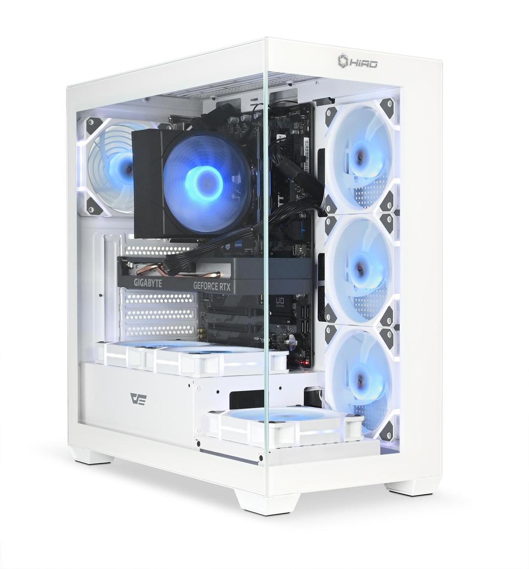 Komputer HIRO Aurora White Edition Intel i7 14700F, RTX 5070 12GB, 32GB RAM, 1TB SSD, WIFI, W11