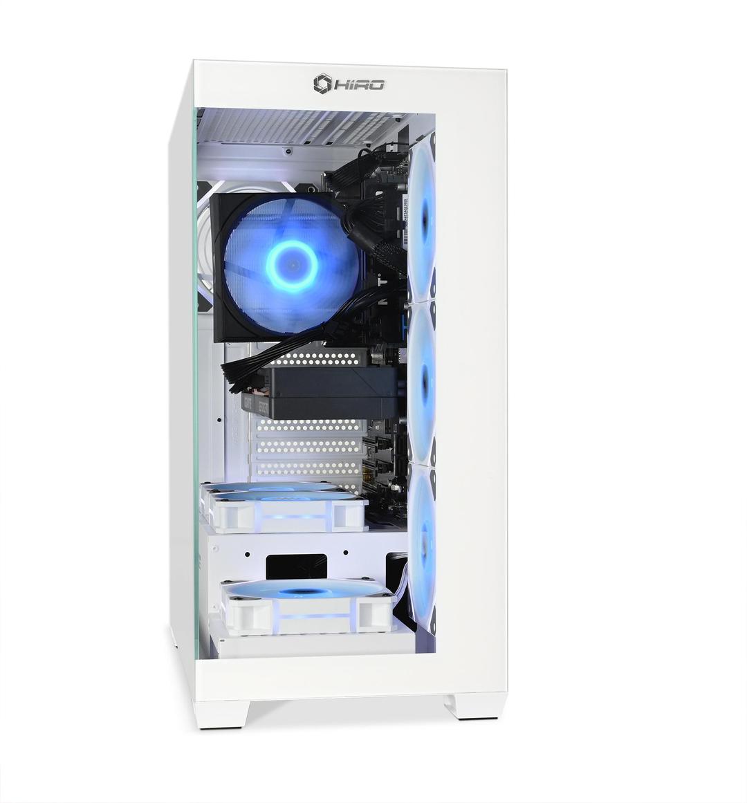Komputer HIRO Aurora White Edition Intel i7 14700F, RTX 5060 8GB, 16GB RAM, 1TB SSD, WIFI, W11