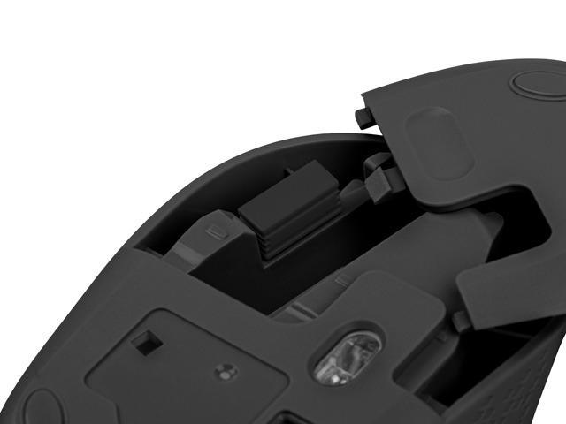 Mysz STORK  bezprzewodowa optyczna, 1600 DPI, 3 przyciski, USB, czarna