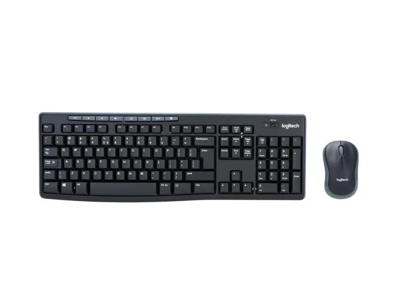 Zestaw bezprzewodowy klawiatura i mysz Logitech MK270 czarny