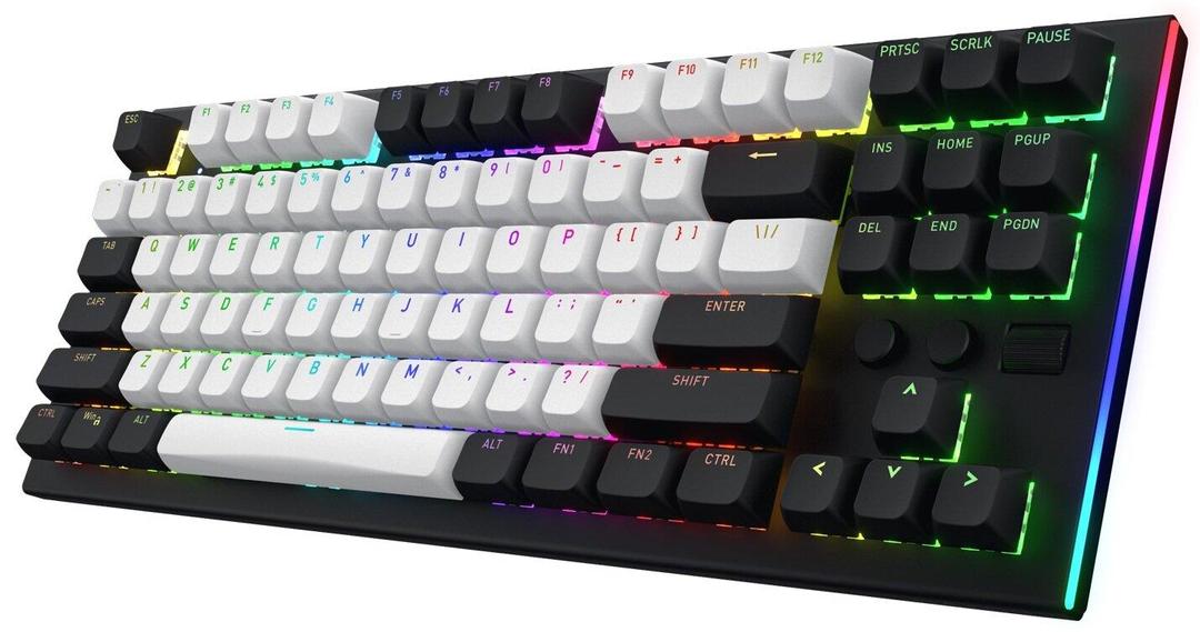 Klawiatura dla graczy Hator Gravity TKL mechaniczna czarna (klawisze czarno-białe)