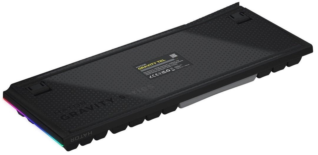 Klawiatura dla graczy Hator Gravity TKL mechaniczna czarna (klawisze czarno-białe)