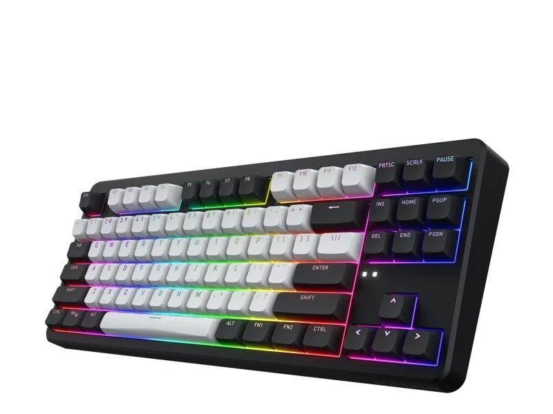 Klawiatura dla graczy Hator Rockfall 3 TKL Wireless mechaniczna czarna (klawisze czarno-białe)