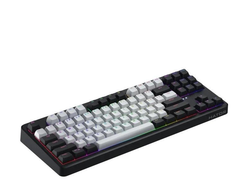 Klawiatura dla graczy Hator Rockfall 3 TKL Wireless mechaniczna czarna (klawisze czarno-białe)