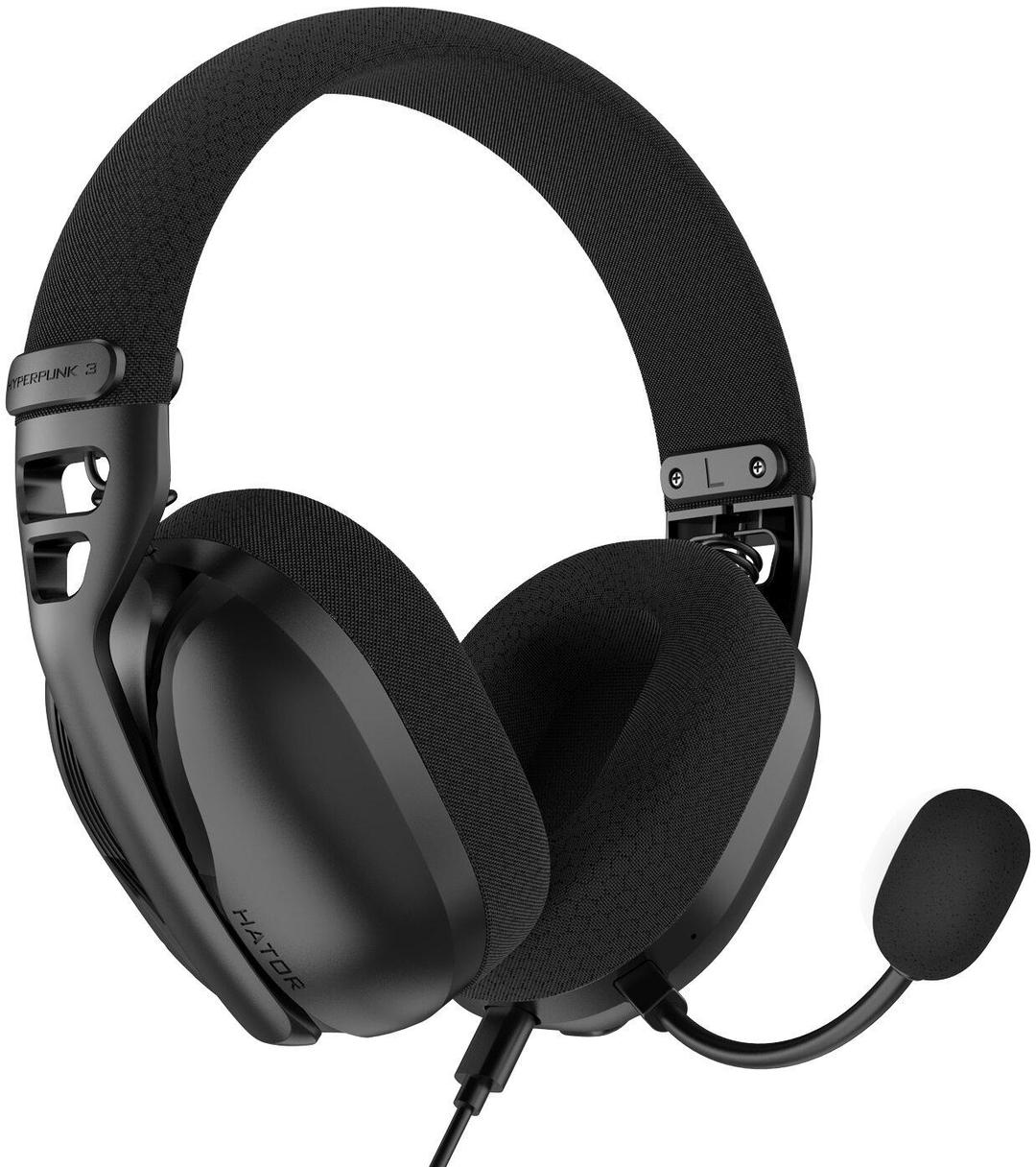 Słuchawki dla graczy Hator Hyperpunk 3 USB czarne