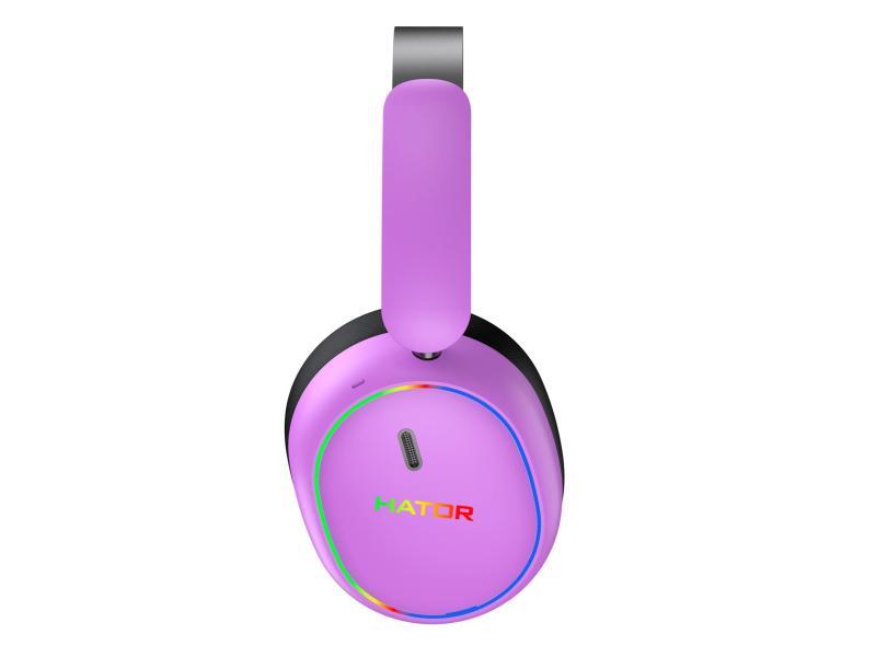 Słuchawki dla graczy Hator Phoenix 2 Wireless bezprzewodowe fioletowe