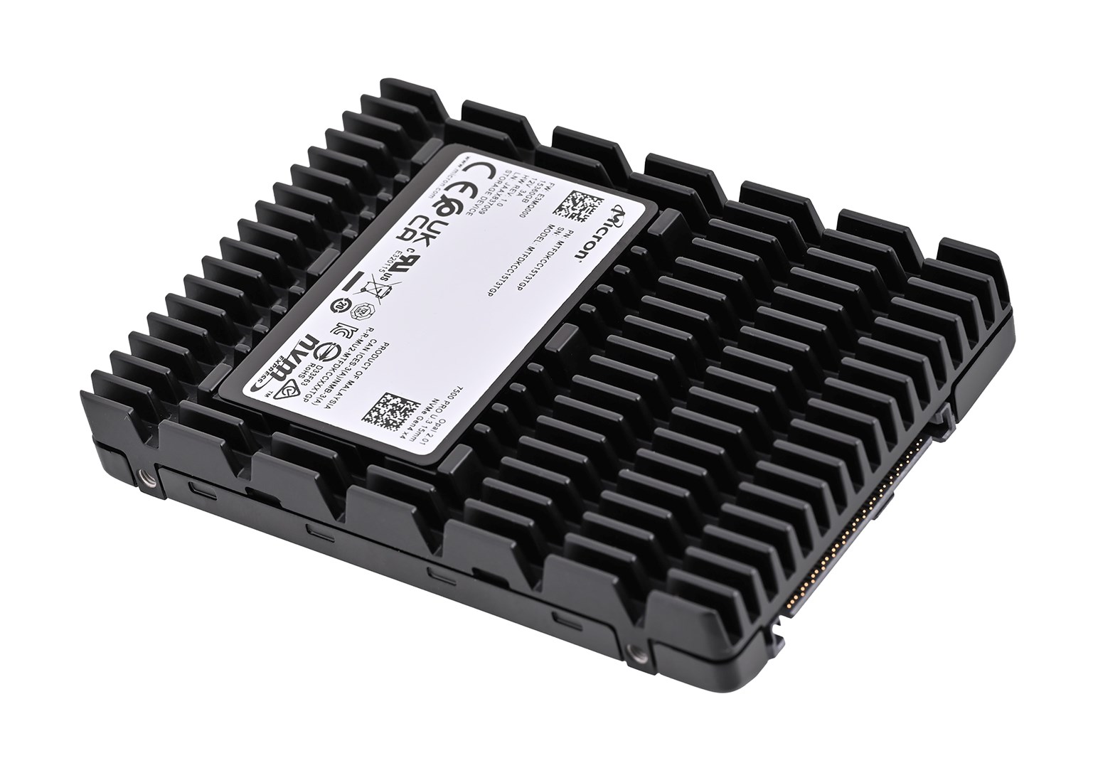 Dysk SSD Micron 7500 PRO 15.36TB U.3 (15mm) NVMe Gen4 MTFDKCC15T3TGP-1BK1DABYYR (DWPD 1) TCG