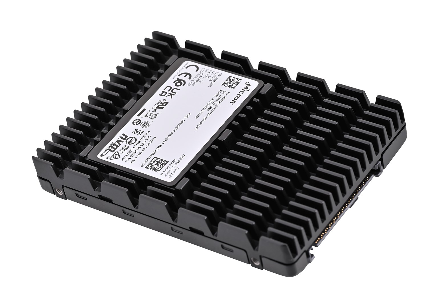 Dysk SSD Micron 7500 PRO 15.36TB U.3 (15mm) NVMe Gen4 MTFDKCC15T3TGP-1BK1DABYYT (DWPD 1) TCG Tray
