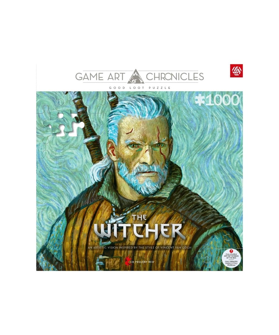 Puzzle Good Loot: The Witcher - Geralt & Vincent van Gogh, 1000 elementów