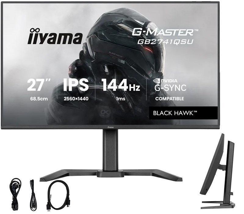 MONITOR IIYAMA LED IPS 27" GB2741QSU-B1 Black Hawk 144Hz