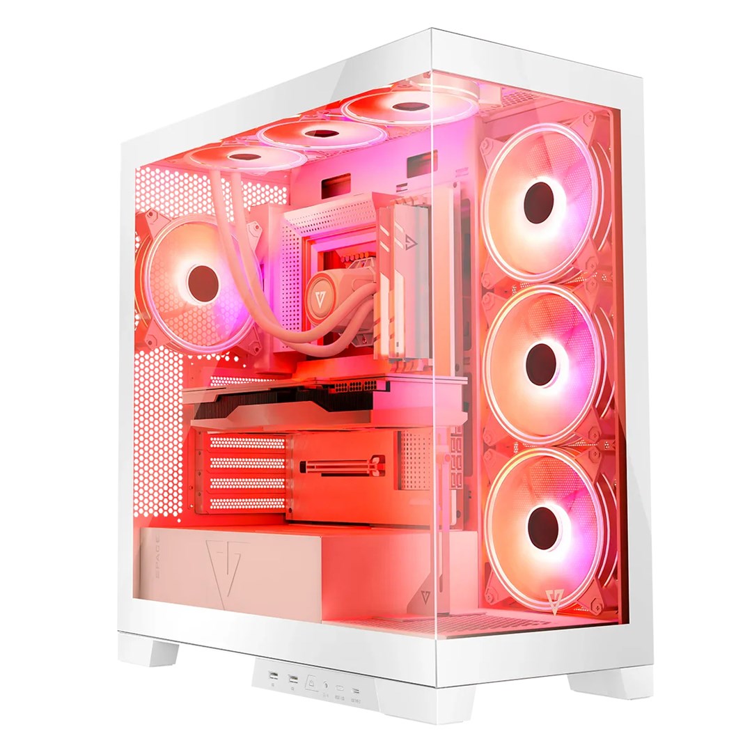 MODECOM OBUDOWA VOLCNO SPACE APEX ARGB MIDI WHITE