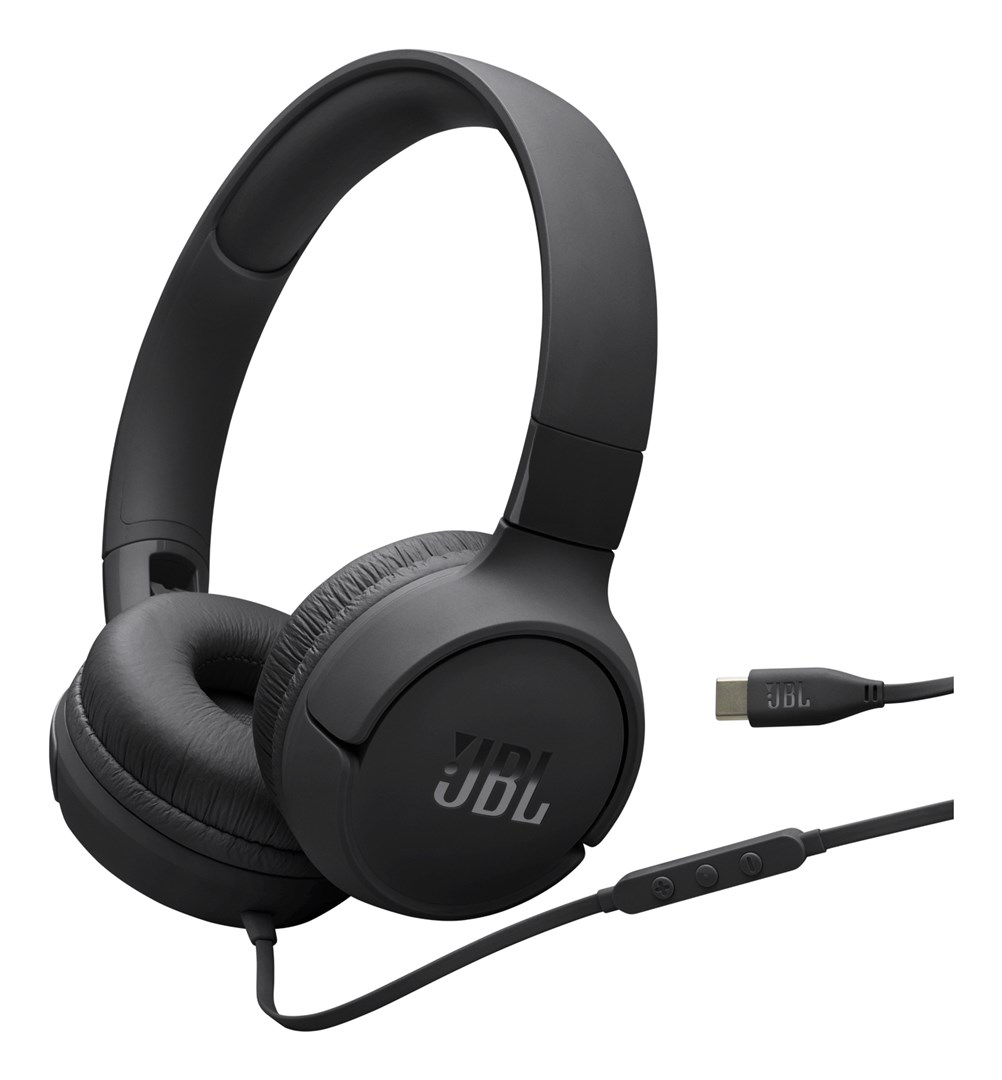 Słuchawki przewodowe JBL Tune 520 USB-C Czarne