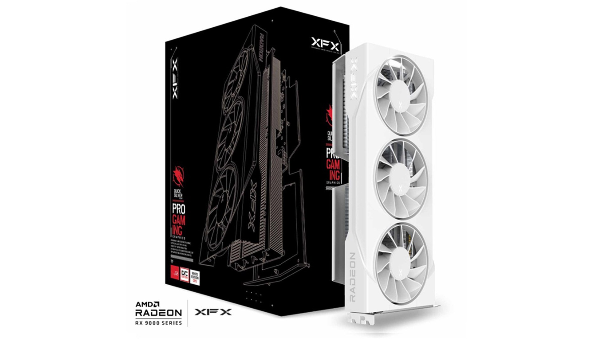 Karta graf. XFX SWIFT RX 9060XT OC White 3-FAN 16GB
