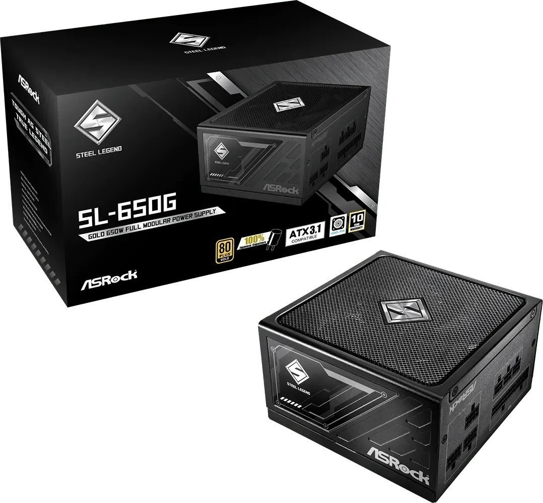 Zasilacz ASRock STEEL LEGEND 650W 80 Plus Gold